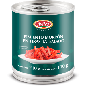 Red bell bell pepper strips in tatemados 7.4oz