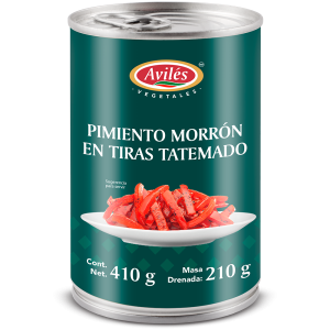 Red bell bell pepper strips in tatemados 14.46 oz