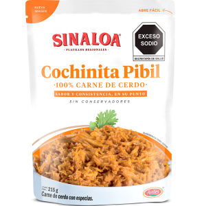Sheredded pork meat, seasoned with annato 7.5 oz